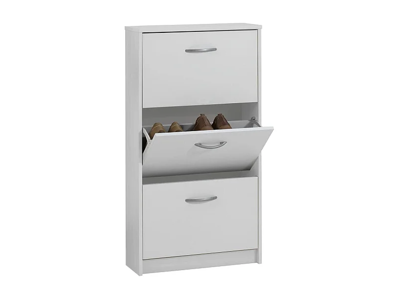 Meuble à Chaussures 6 Paires "Tazen" 104cm Blanc