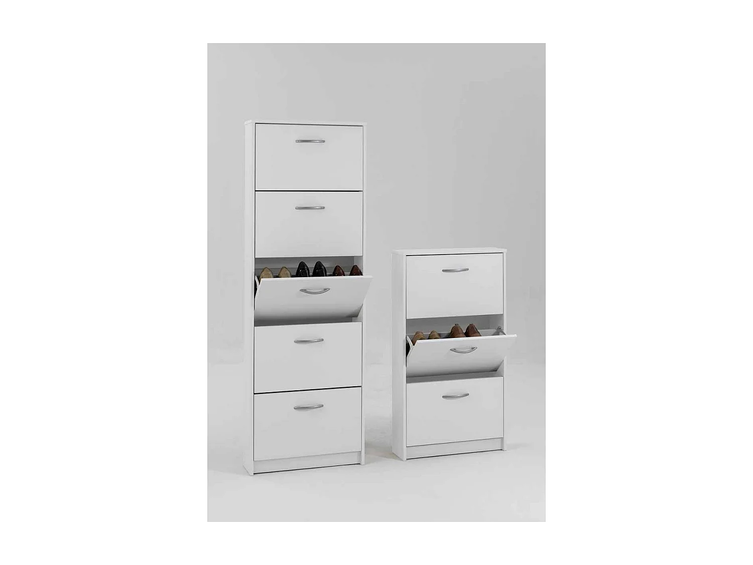 Meuble à Chaussures 6 Paires "Tazen" 104cm Blanc