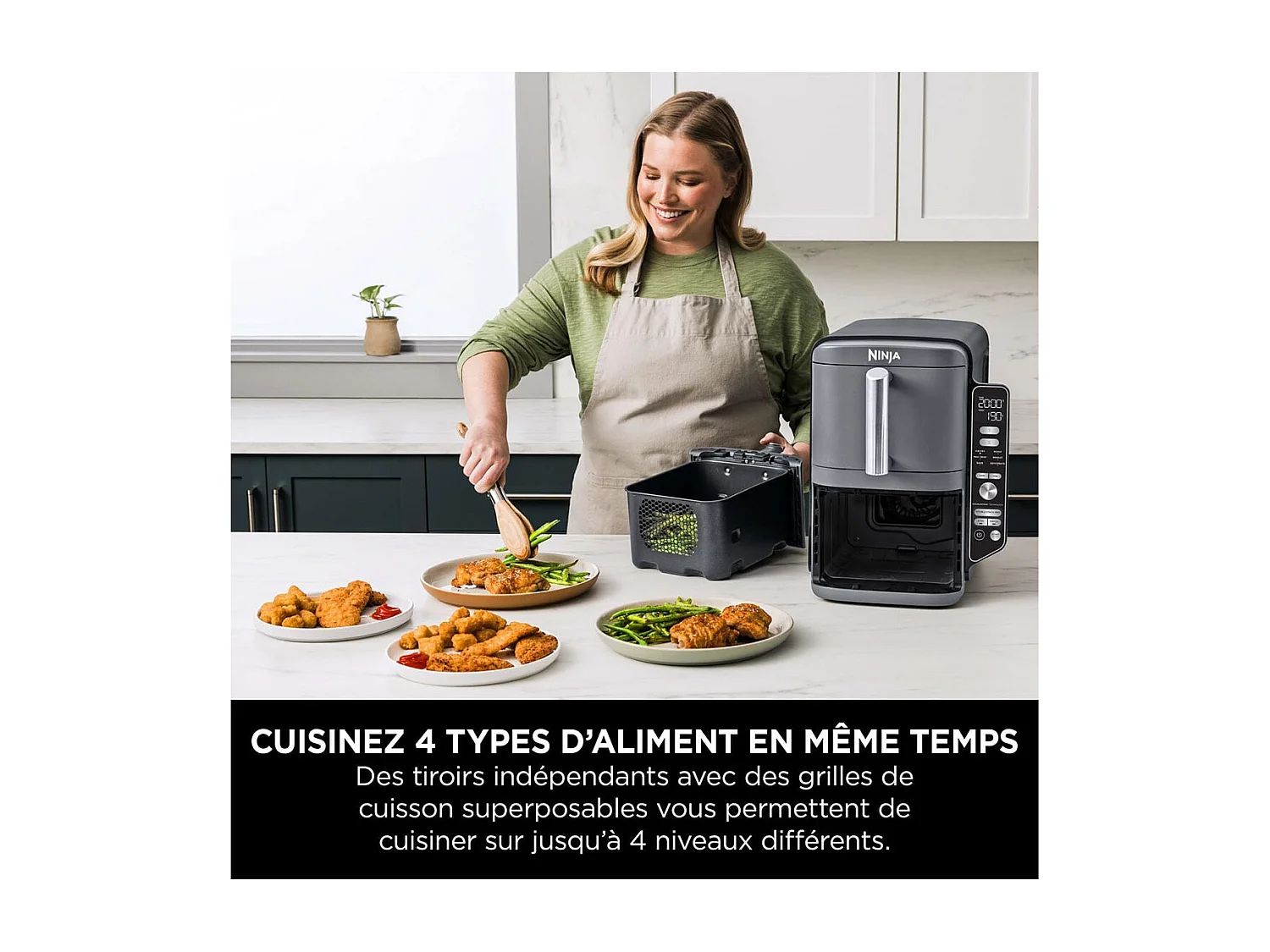 Ninja SL400EU Freidora de Aire 9,5L Gris