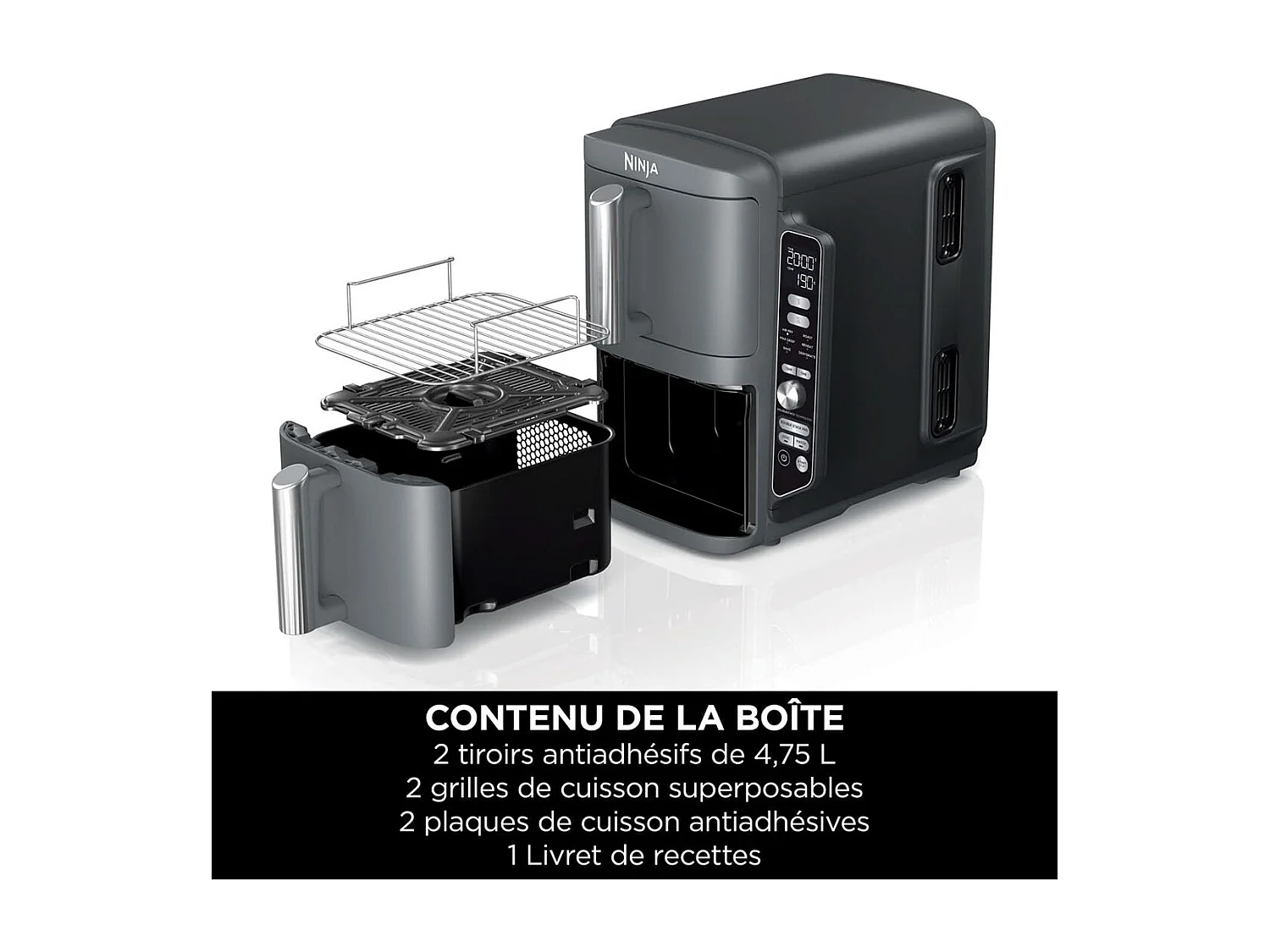 Ninja SL400EU Freidora de Aire 9,5L Gris