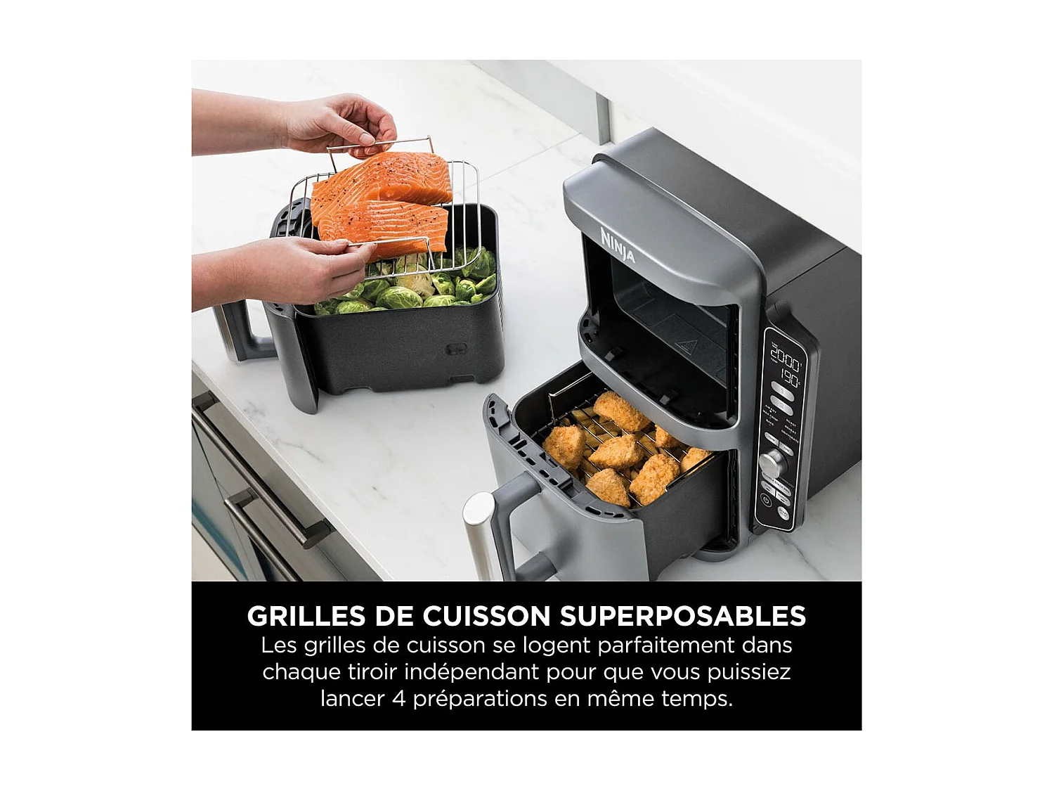 Ninja SL400EU Freidora de Aire 9,5L Gris