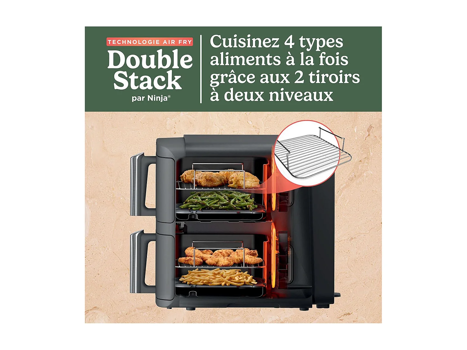 Ninja SL400EU Freidora de Aire 9,5L Gris