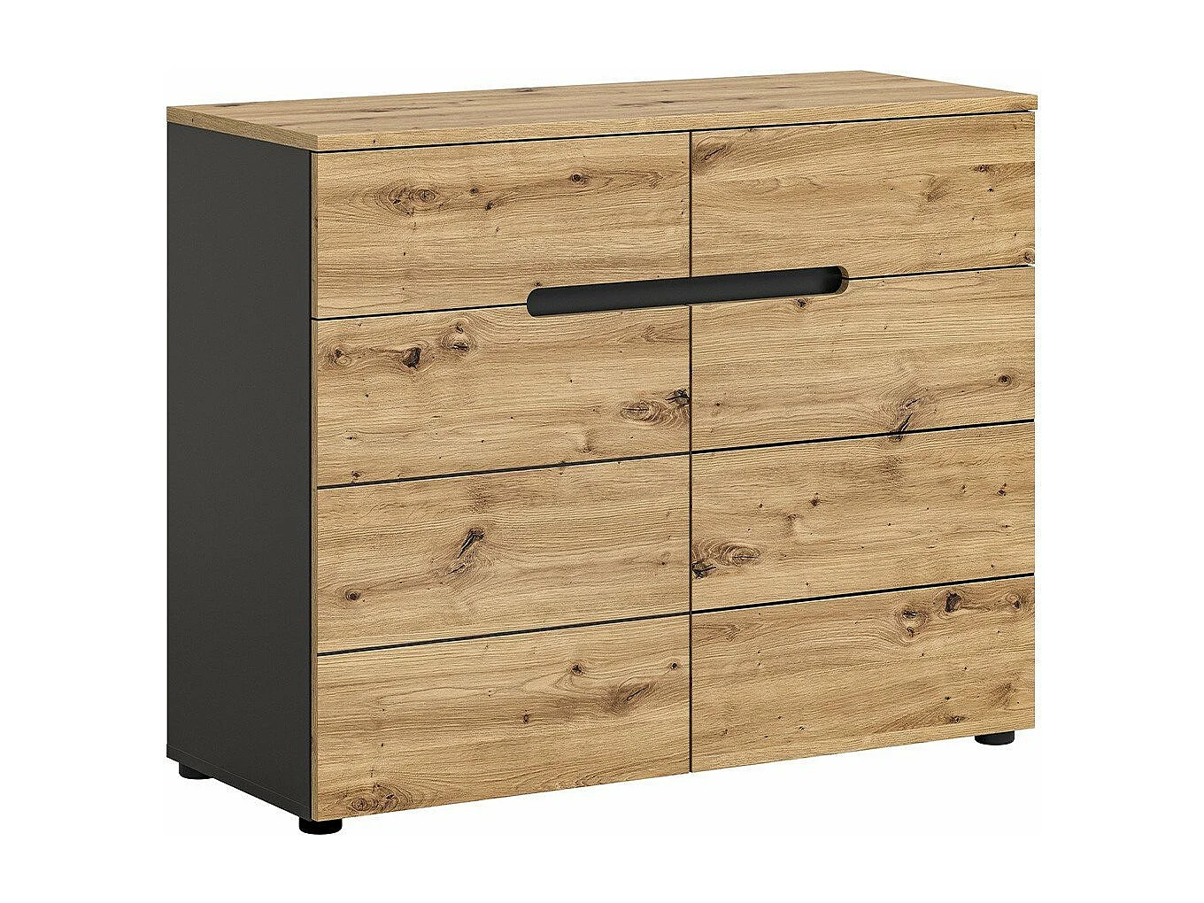 Commode 2 portes et 2 tiroirs L100 cm - CANU