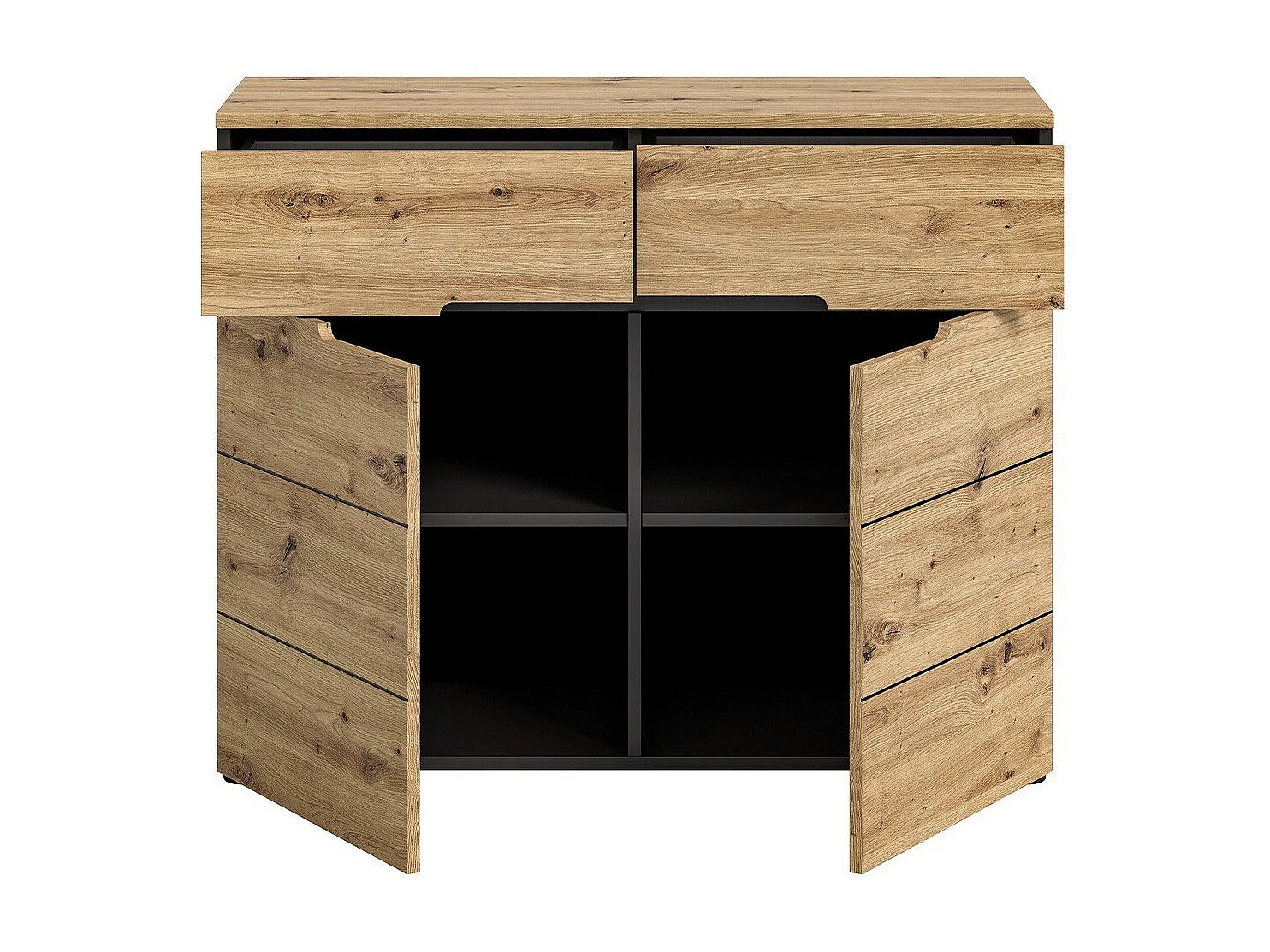 Commode 2 portes et 2 tiroirs L100 cm - CANU