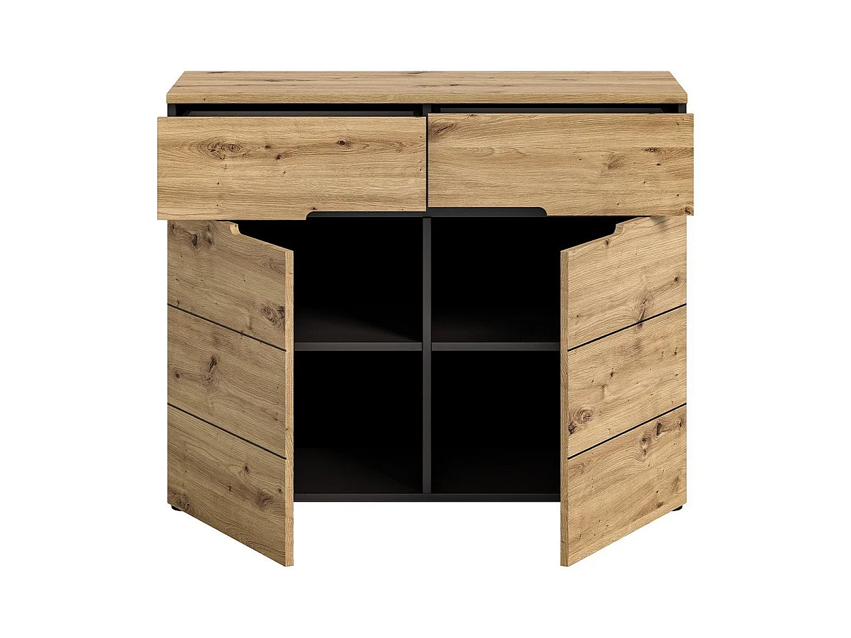 Commode 2 portes et 2 tiroirs L100 cm - CANU