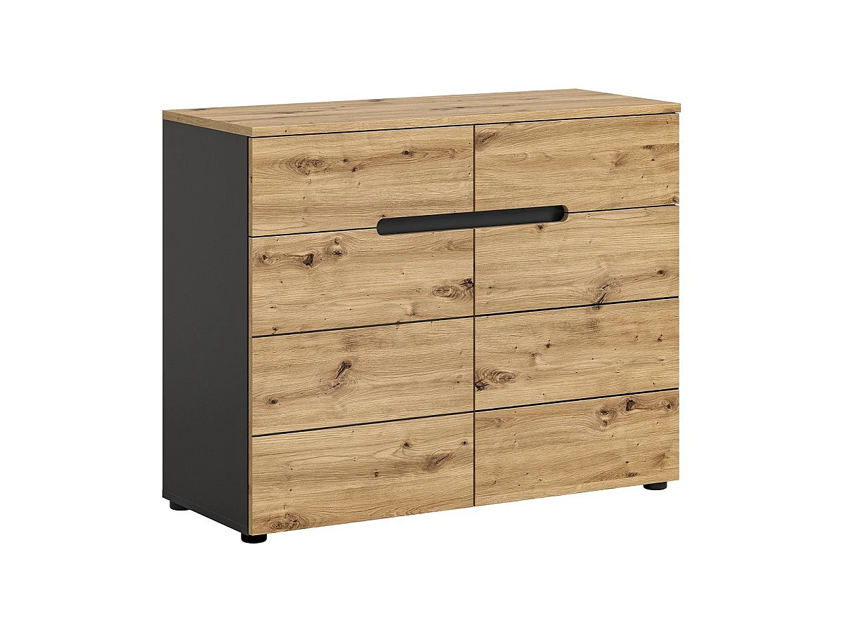 Commode 2 portes et 2 tiroirs L100 cm - CANU
