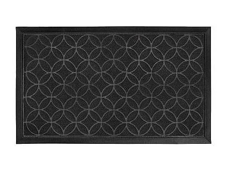 Tapis d'Entrée en Relief "Emilio" 45x75cm Noir