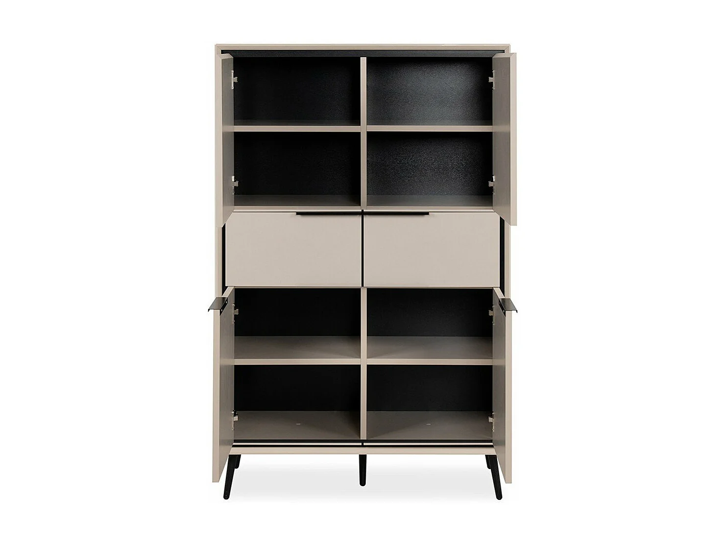 Buffet Haut 4 Portes et  2 Tiroirs H140 cm - ARONA