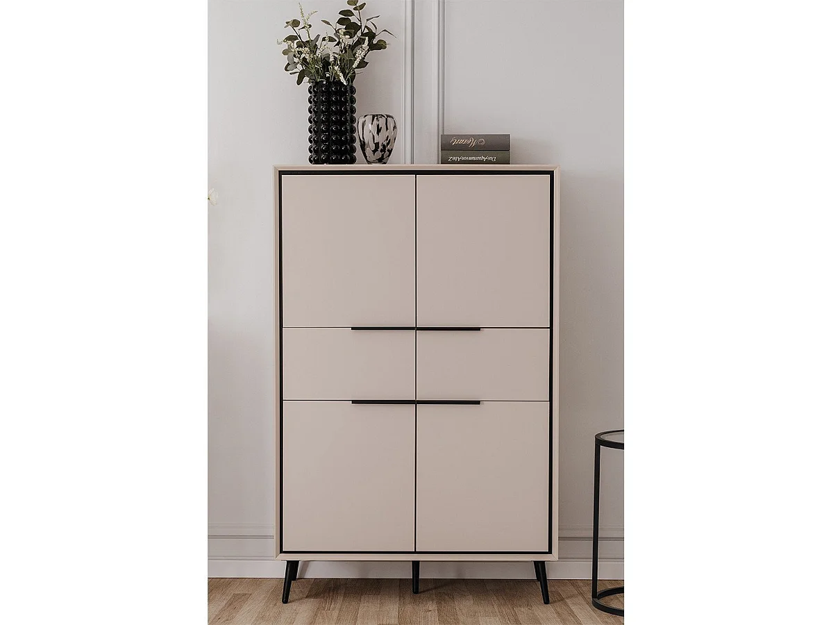 Buffet Haut 4 Portes et  2 Tiroirs H140 cm - ARONA