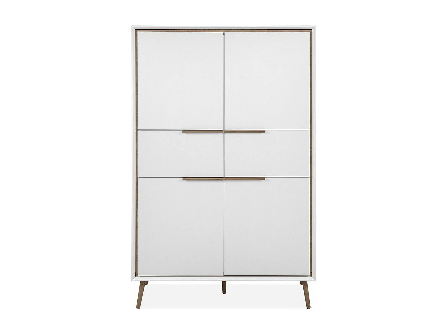 Hochschrank 4 Türen und 2 Schubladen H140 cm - ARONA