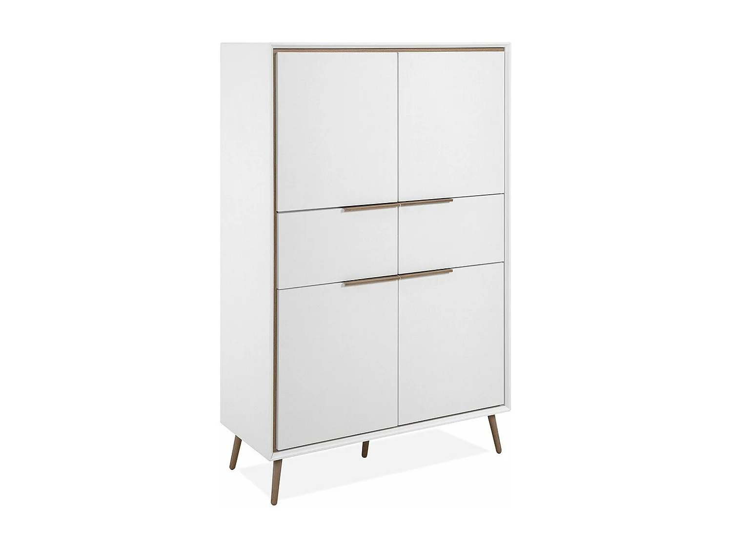Hochschrank 4 Türen und 2 Schubladen H140 cm - ARONA