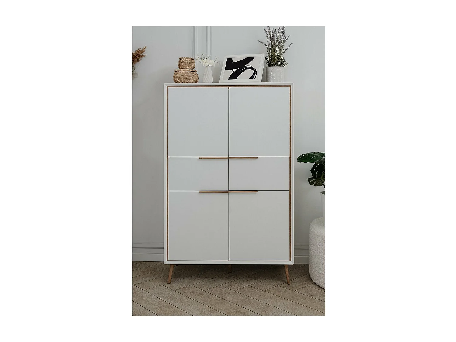 Buffet Haut 4 Portes et  2 Tiroirs H140 cm - ARONA