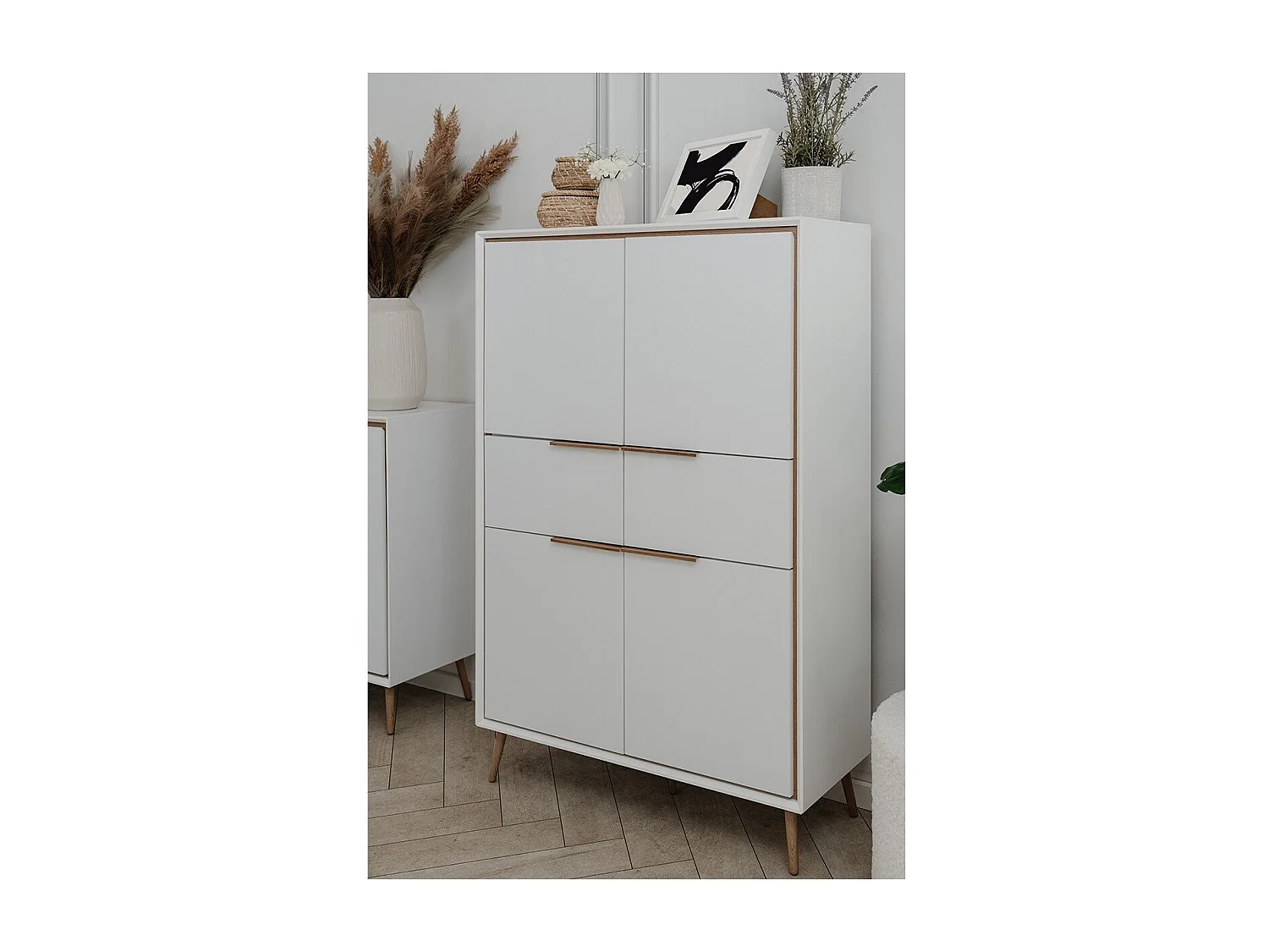 Buffet Haut 4 Portes et  2 Tiroirs H140 cm - ARONA