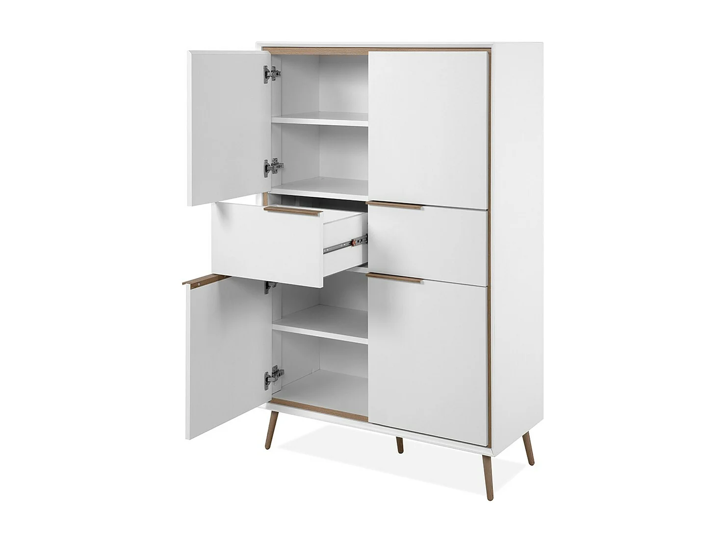 Buffet Haut 4 Portes et  2 Tiroirs H140 cm - ARONA