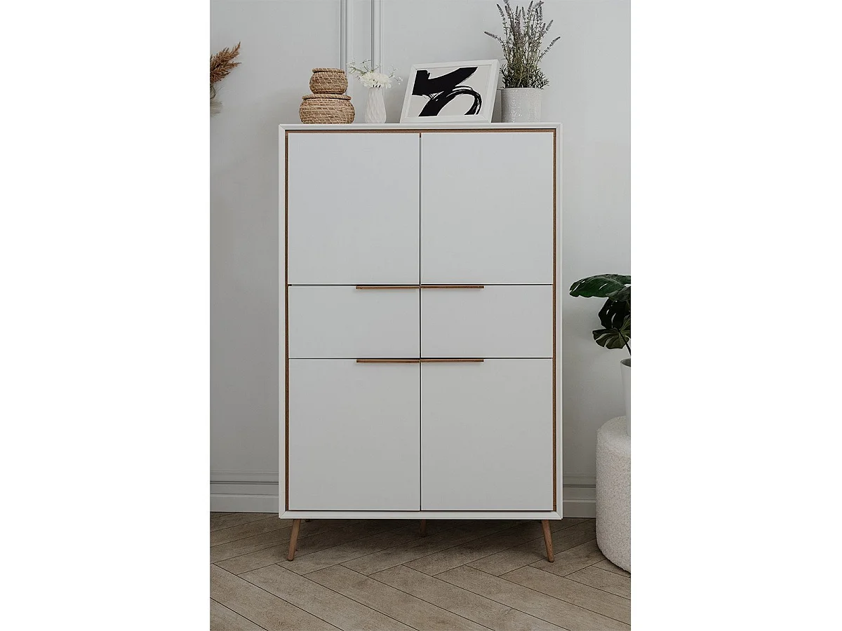 Buffet Haut 4 Portes et  2 Tiroirs H140 cm - ARONA