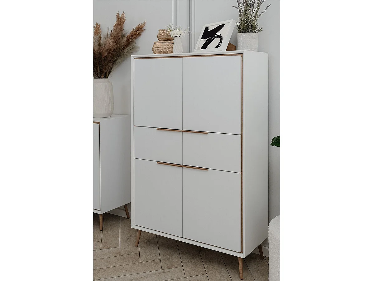 Buffet Haut 4 Portes et  2 Tiroirs H140 cm - ARONA