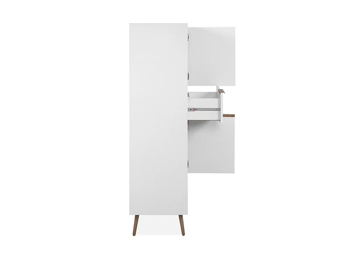 Komoda ARONA z 4 drzwiami i 2 szufladami, wys. 140 cm