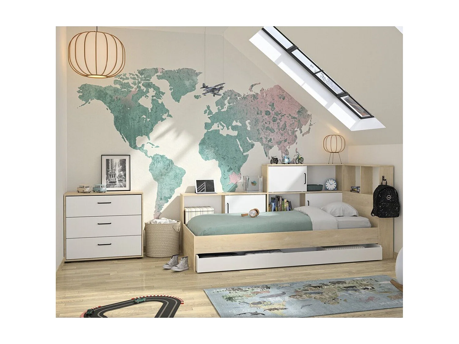 Commode 3 tiroirs L81 cm - ERWAN