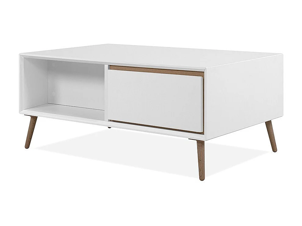 Couchtisch 2 Schubladen und Fächer B94 cm - ARONA