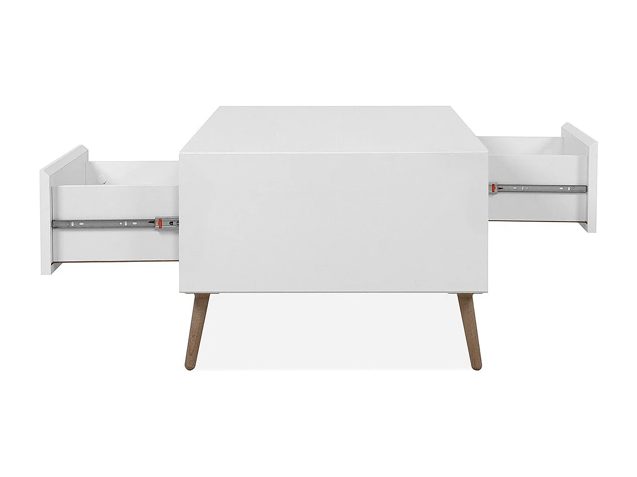 Couchtisch 2 Schubladen und Fächer B94 cm - ARONA