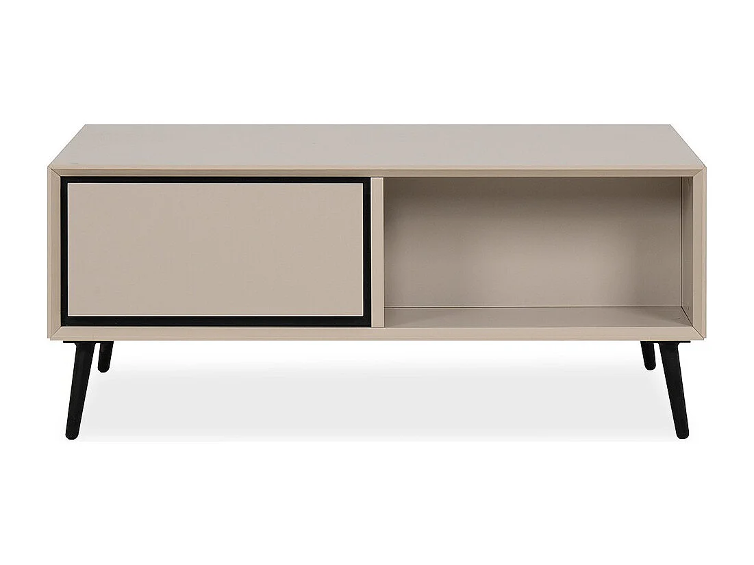 Table Basse 2 Tiroirs et Niches L94 cm - ARONA