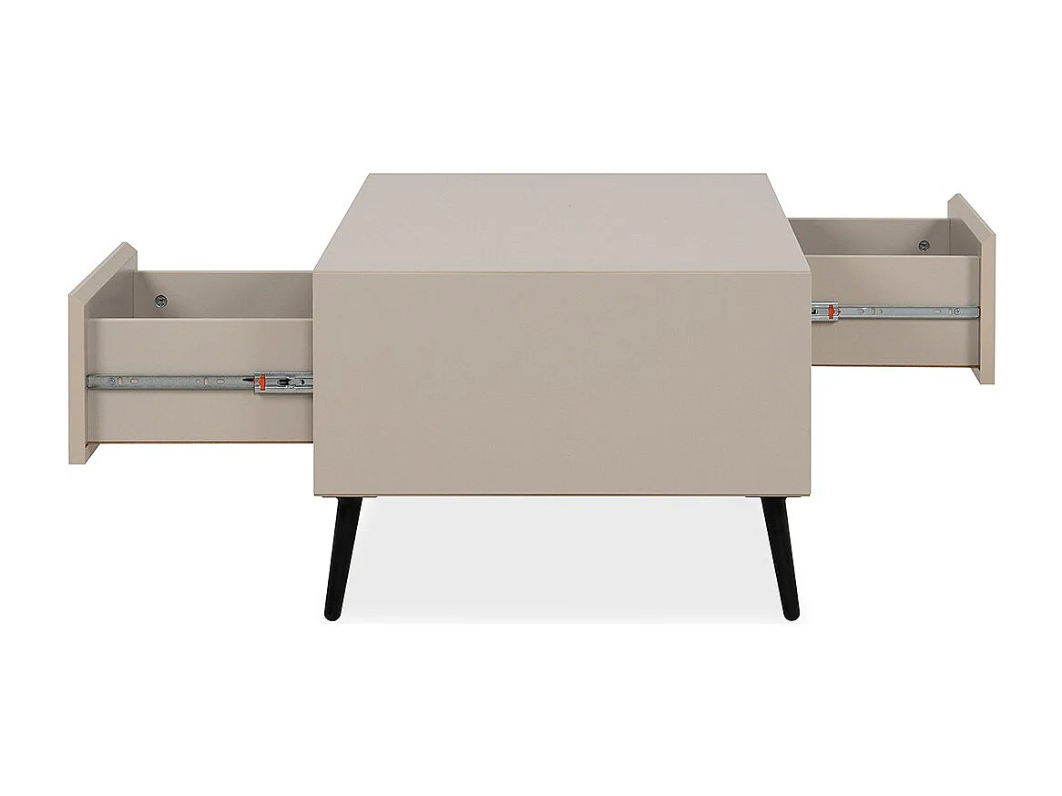 Table Basse 2 Tiroirs et Niches L94 cm - ARONA