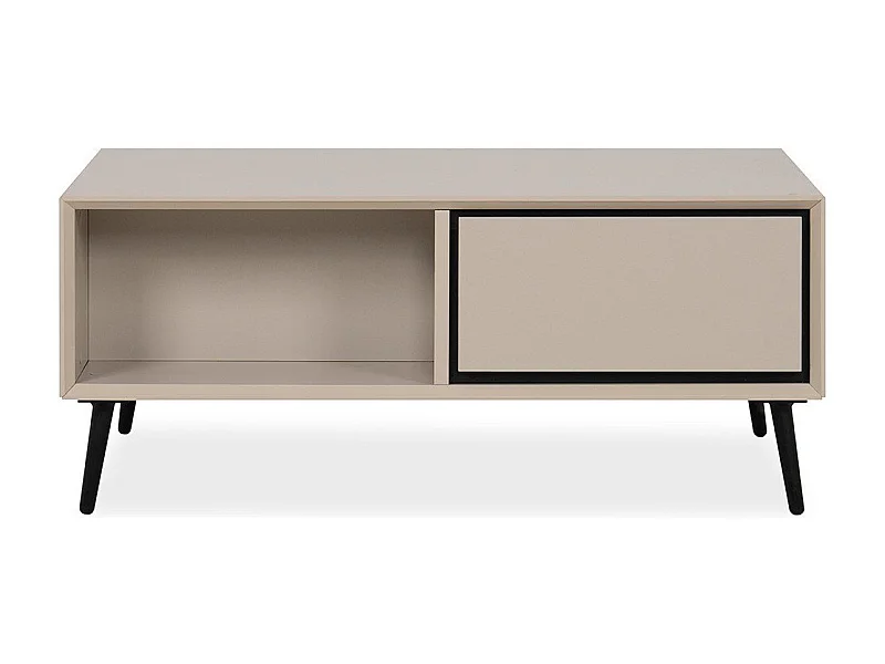 Table Basse 2 Tiroirs et Niches L94 cm - ARONA