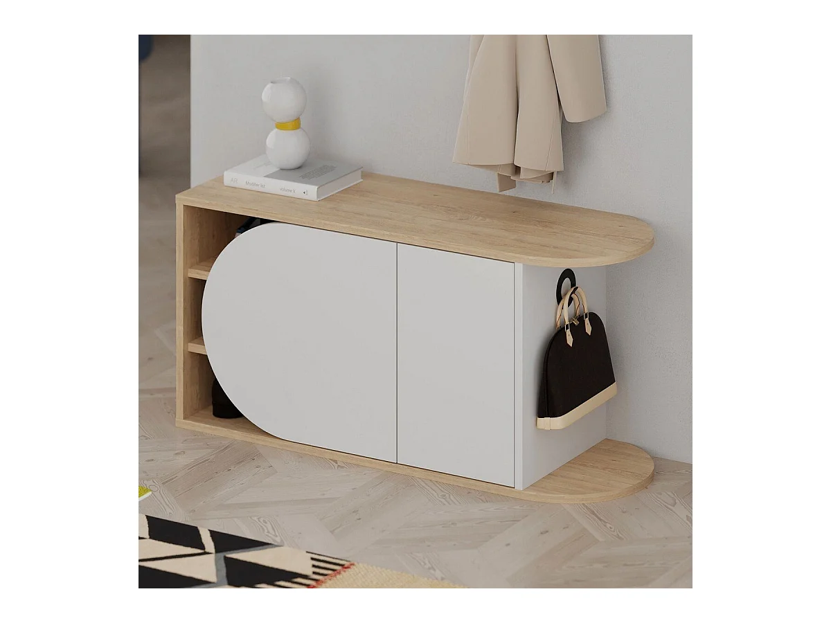 Meuble de rangement chaussures 2 portes L104 cm - NOVA