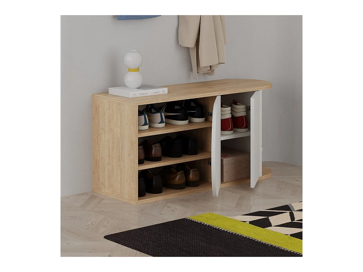 Meuble de rangement chaussures 2 portes L104 cm - NOVA