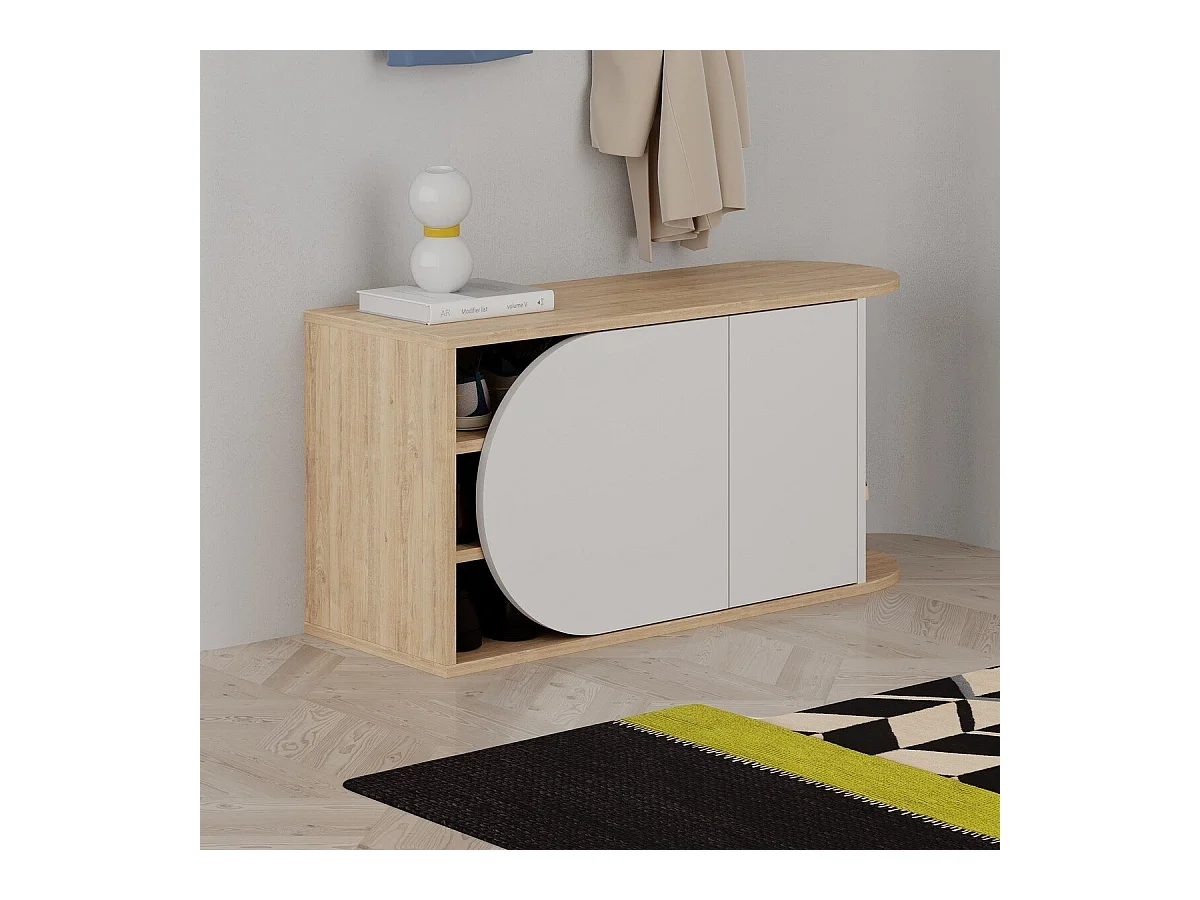 Meuble de rangement chaussures 2 portes L104 cm - NOVA