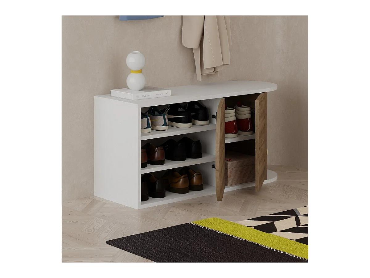 Meuble de rangement chaussures 2 portes L104 cm - NOVA