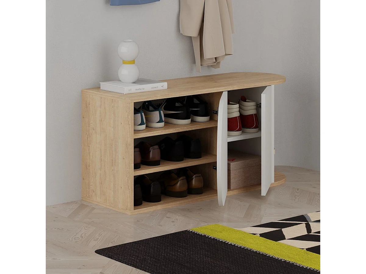 Meuble de rangement chaussures 2 portes L104 cm - NOVA