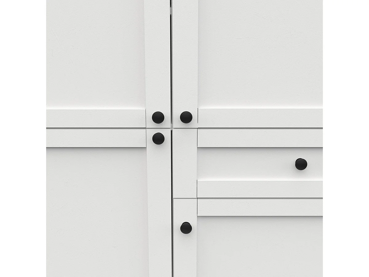 Hochschrank 4 Türen und 1 Schublade B120,2 cm – COTTAGE