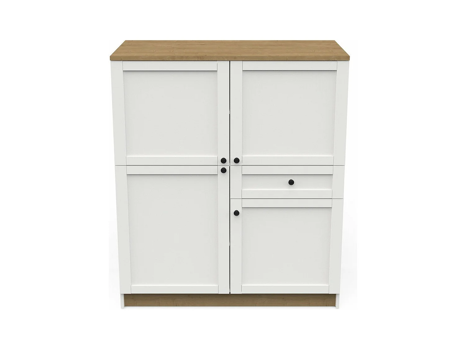 Hochschrank 4 Türen und 1 Schublade B120,2 cm – COTTAGE