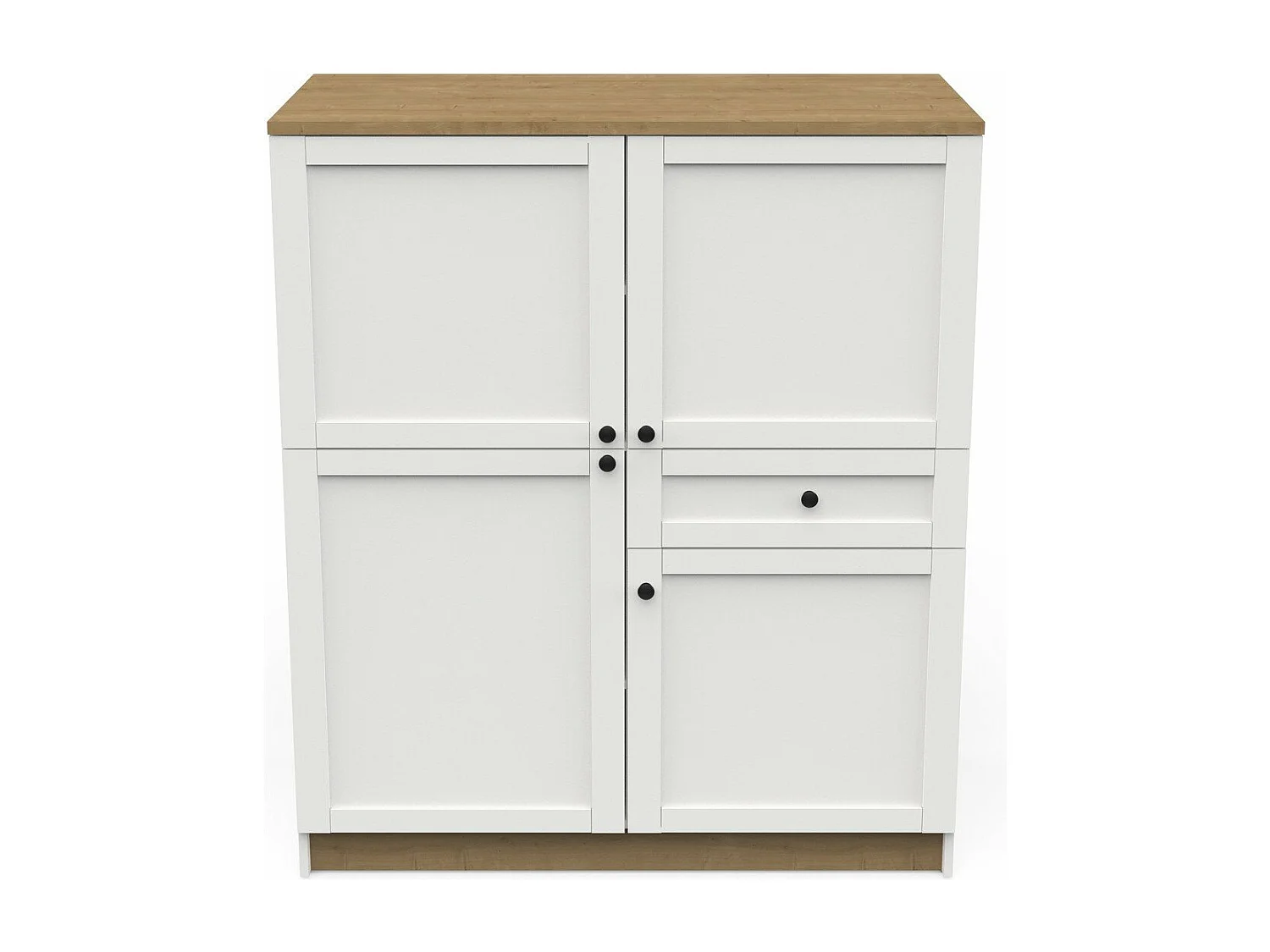 Hochschrank 4 Türen und 1 Schublade B120,2 cm – COTTAGE