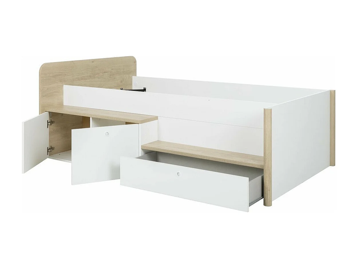 Letto basso compatto 90x200 cm - MATIS