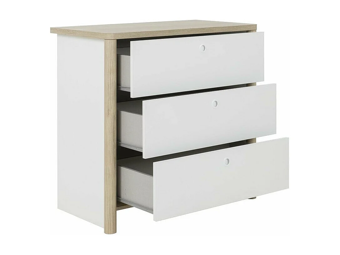 Commode 3 tiroirs H80 cm - MATIS