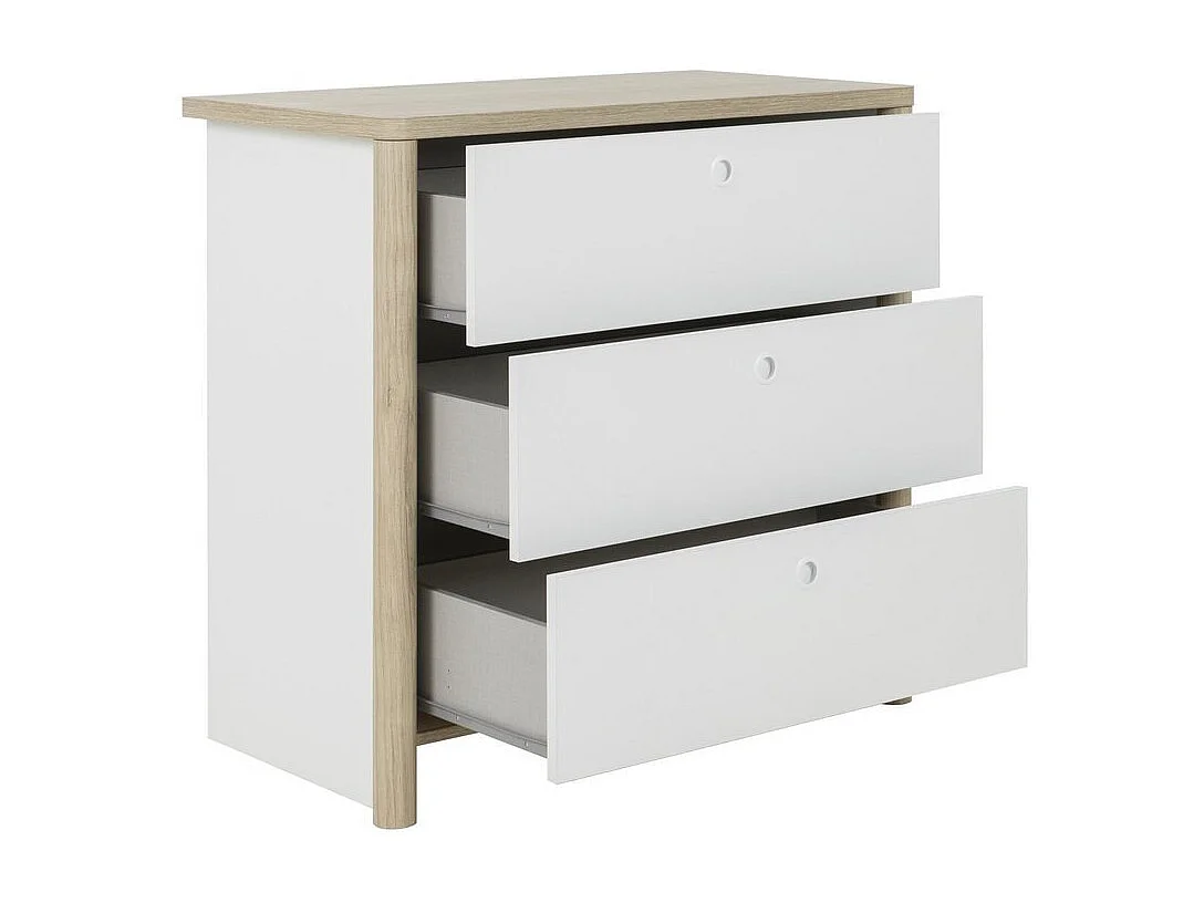 Cómoda de 3 cajones Alt. 80 cm - MATIS