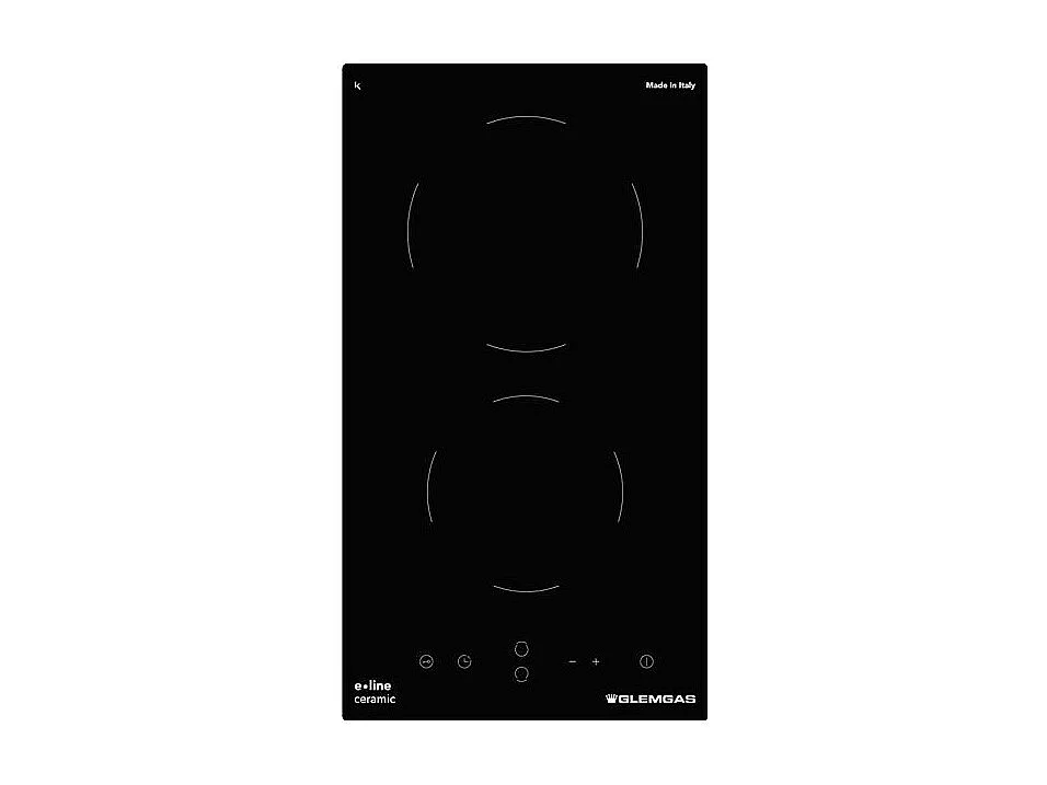 Domino vitrocéramique 30 cm - 2 Hi-Light - 9 puissances de chauffe - 3 GLEM - GTH32T