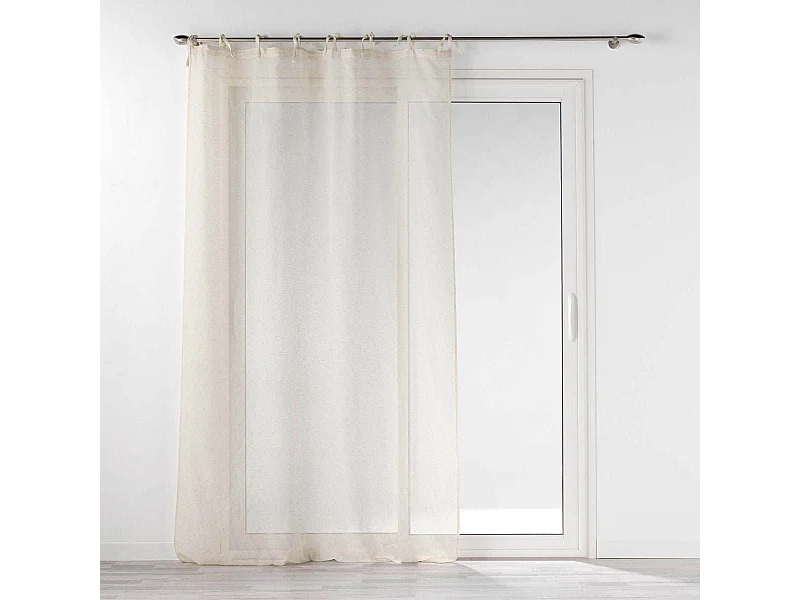 Rideau Voilage à Nouettes "Norine" 140x240cm Naturel