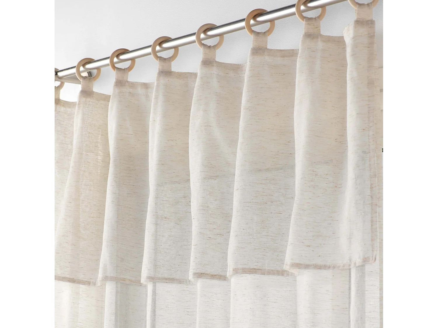 Rideau Voilage à Œillets "Norine II" 140x240cm Naturel