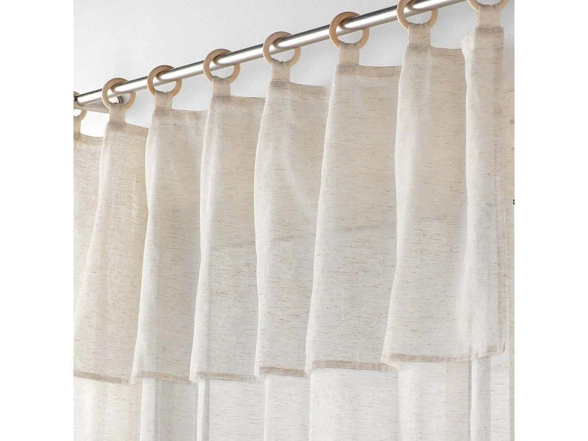 Rideau Voilage à Œillets "Norine II" 140x240cm Naturel