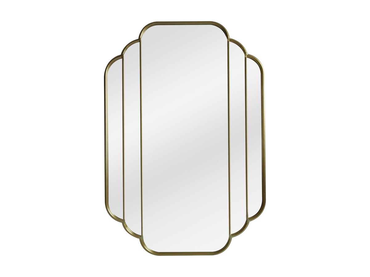 Art-Déco-Wandspiegel antik - 70 x 105 cm - Goldfarben - DALVIA günstig online kaufen