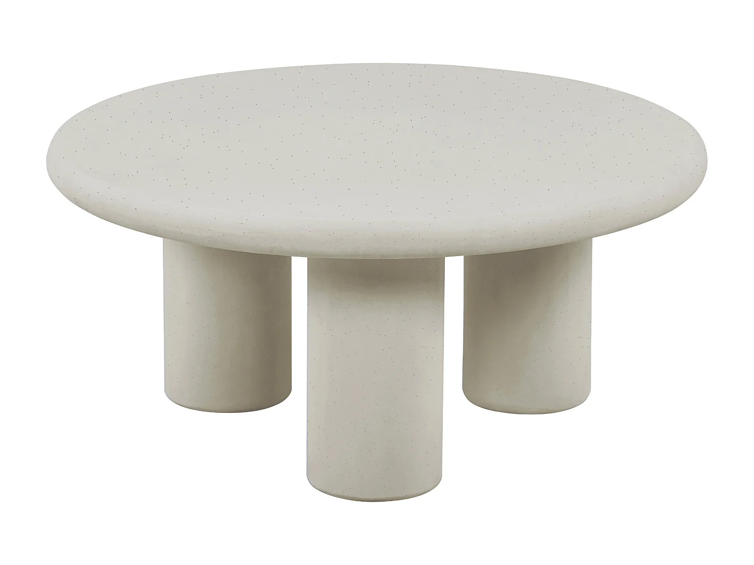 Table basse en MDF - Effet béton blanc cassé - MARELNA