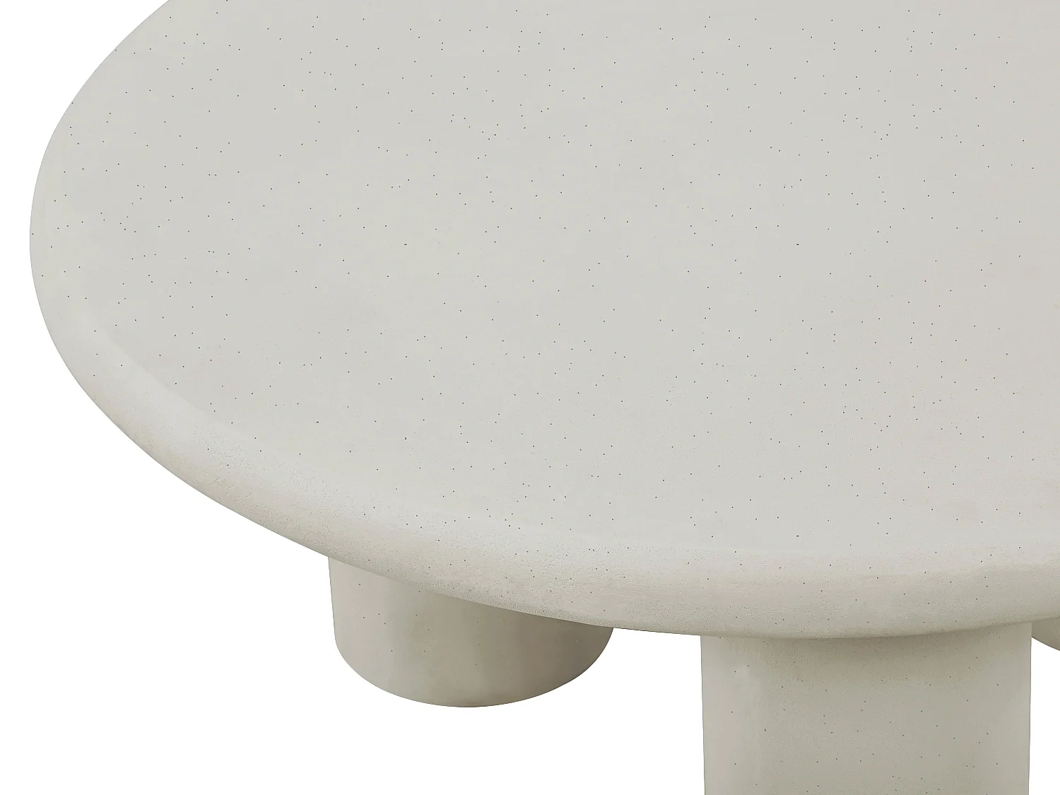 Table basse en MDF - Effet béton blanc cassé - MARELNA