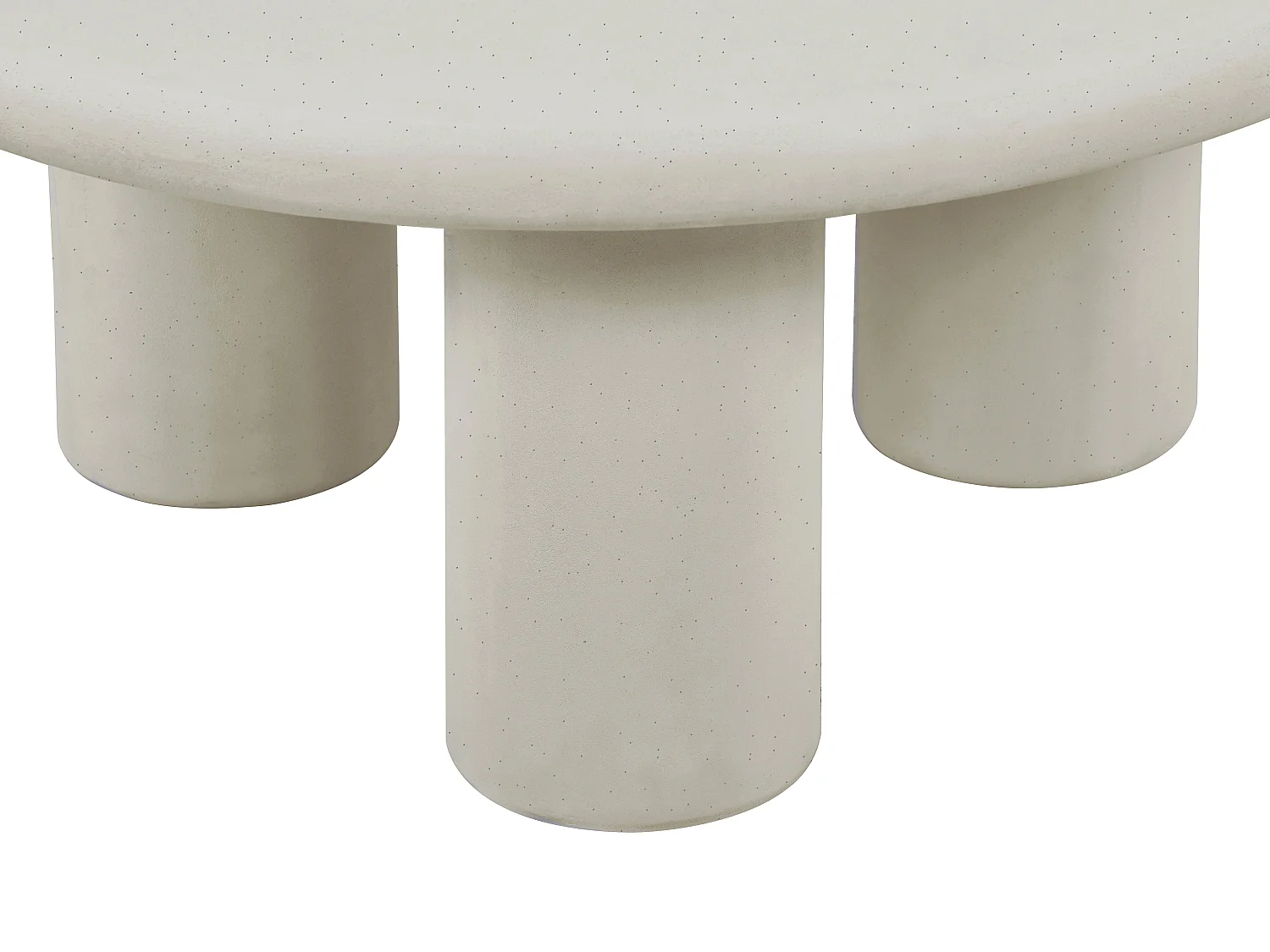 Table basse en MDF - Effet béton blanc cassé - MARELNA