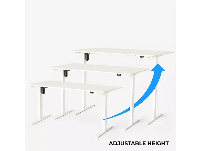 Scrivania elettrica regolabile in altezza 160x80 Giulia