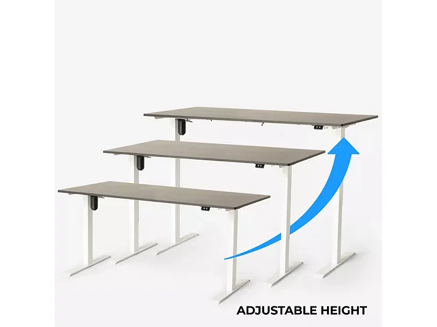 Scrivania elettrica regolabile in altezza 160x80 Giulia