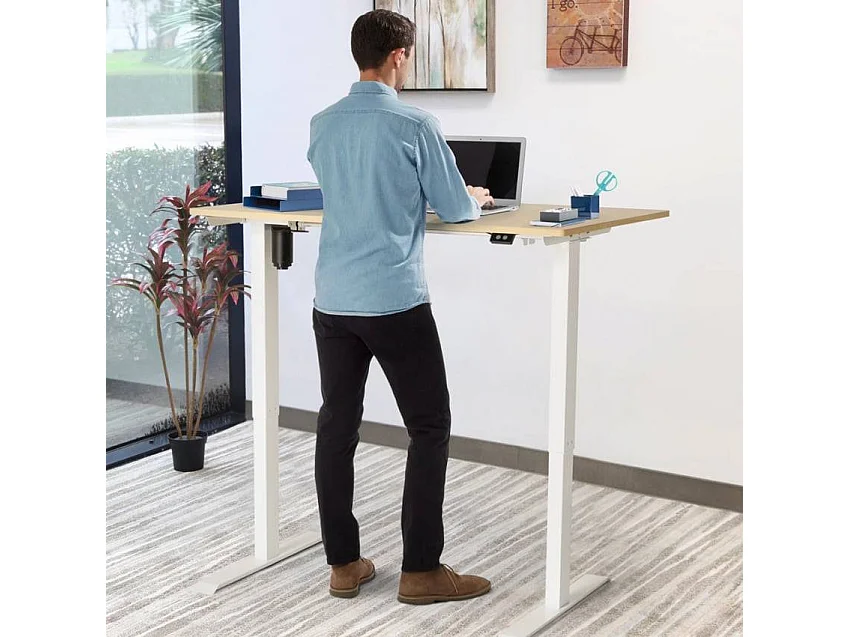 Scrivania elettrica regolabile in altezza 120x60 Carmine