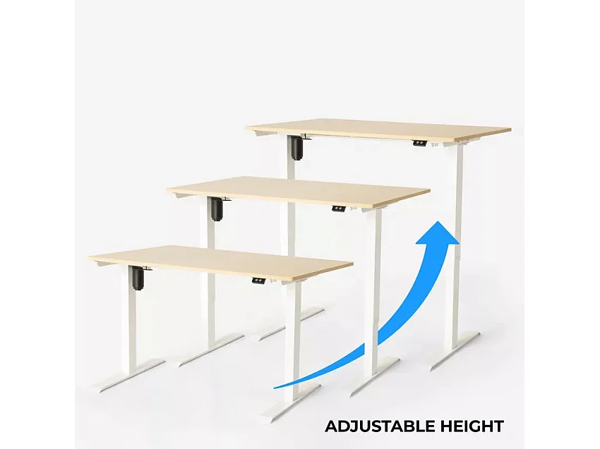 Scrivania elettrica regolabile in altezza 120x60 Carmine